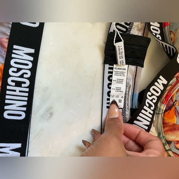 Moschino Angel Print Bra and Panty Set - Picture 4 of 6